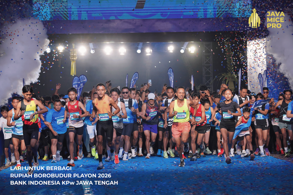 Rupiah Borobudur Playon 2026 Resmi Digelar, Ribuan Pelari Ramaikan Kawasan Candi Borobudur