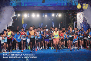 Rupiah Borobudur Playon 2026 Resmi Digelar, Ribuan Pelari Ramaikan Kawasan Candi Borobudur